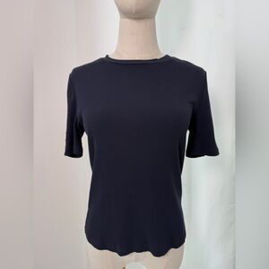 ANTHROPOLOGIE DEREK LAM 10 CROSBY ribbed t SHIRT